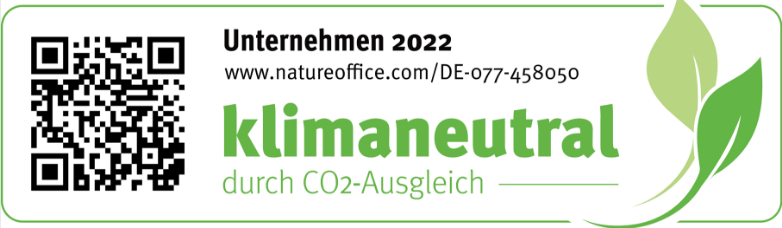 Logo klimaneutrales Unternehmen 2022