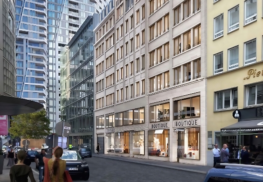 Blick auf Kirchnerstraße 6-8, Frankfurt am Main