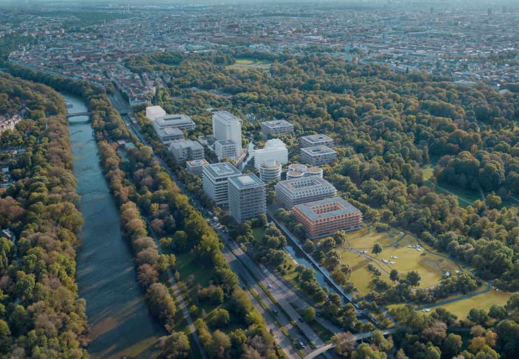 Vorschaubild Projekt Tucherpark im Eisbachviertel in München