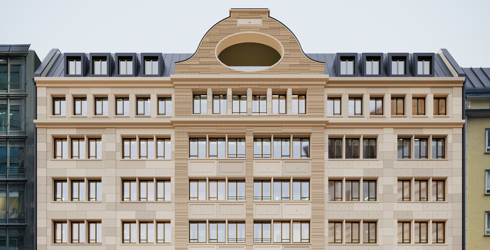 Blick auf Kirchnerstraße 6-8, Frankfurt am Main