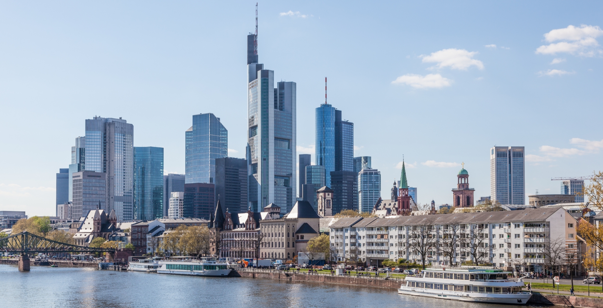 Blick auf Skyline Frankfurt