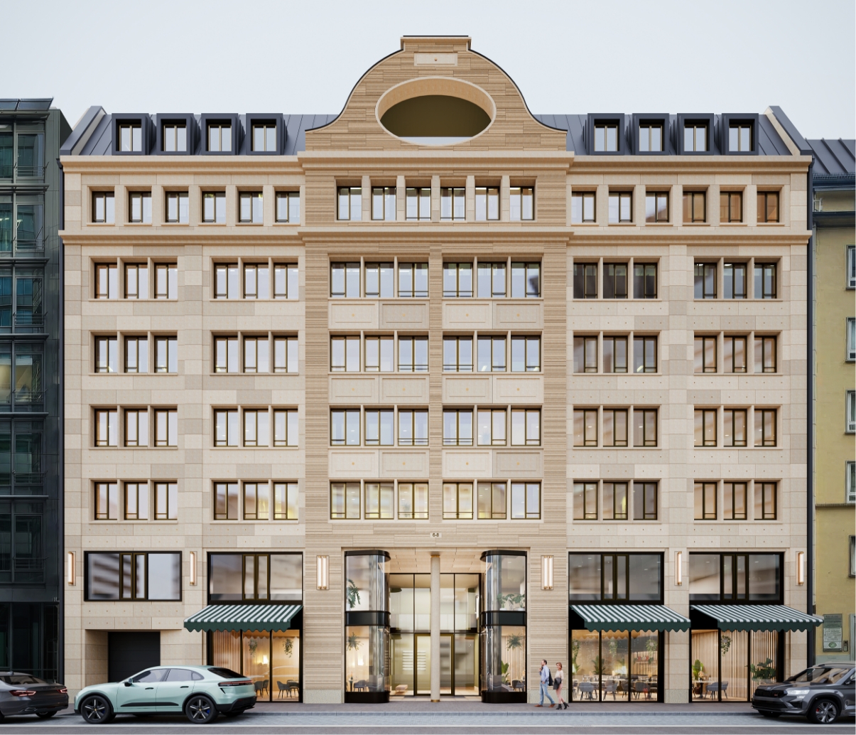 Blick auf Kirchnerstraße 6-8, Frankfurt am Main